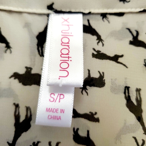 Xhileration Safari Animal Print Blouse - Picture 7 of 7
